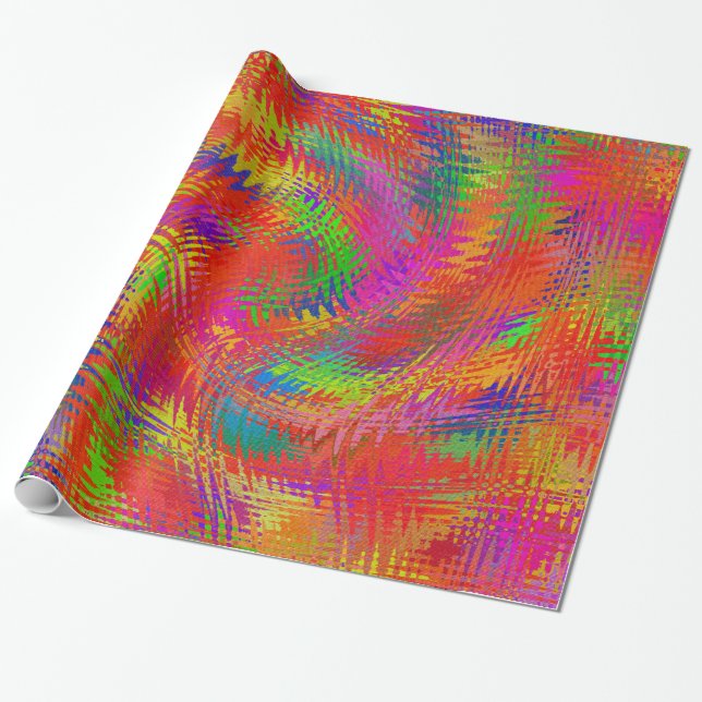 Papel De Regalo Arcoiris tejido (Desenrollado)