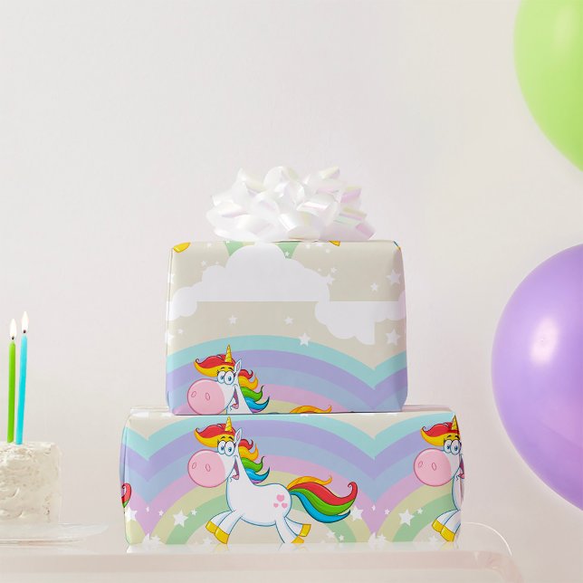 Papel De Regalo Arcoiris unicornio (Subido por el creador)