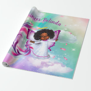 Papel De Regalo Arcos de lluvia, nubes esponjosas, Baby Shower de