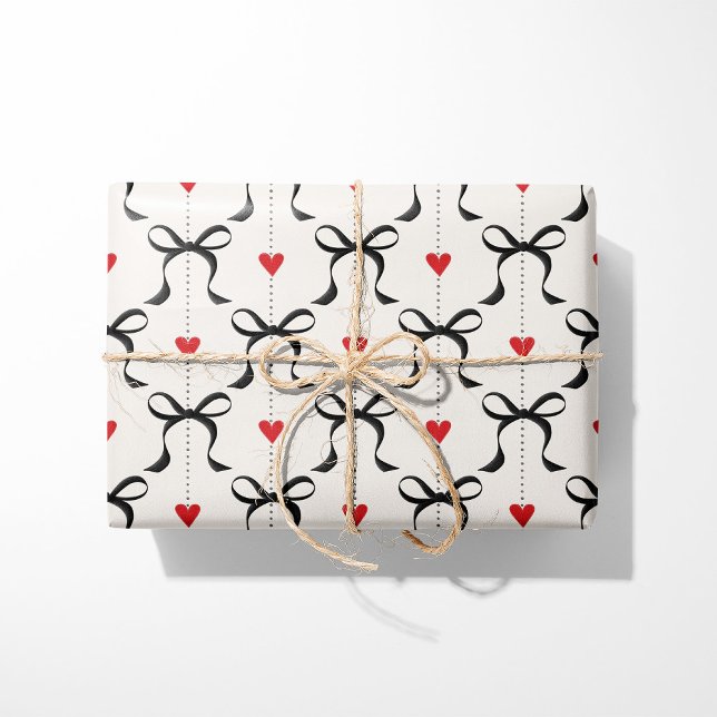 Papel De Regalo Arcos y corazones negros (Subido por el creador)