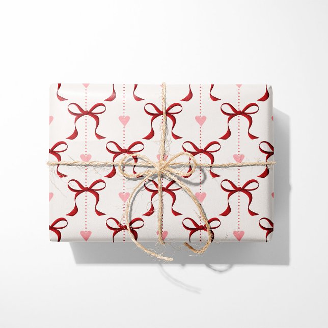 Papel De Regalo Arcos y corazones rojos (Subido por el creador)