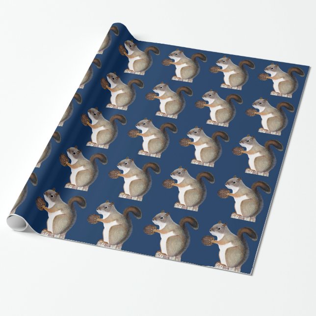 Papel De Regalo Ardilla (Desenrollado)