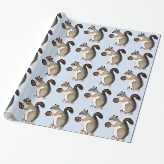 Papel De Regalo Ardilla (Desenrollado)