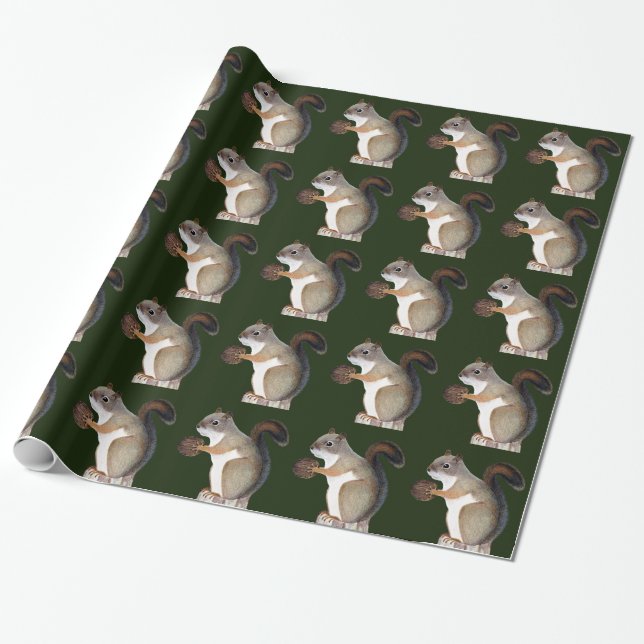 Papel De Regalo Ardilla (Desenrollado)