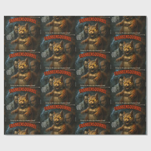 Papel De Regalo Ardilla de Frankenstein