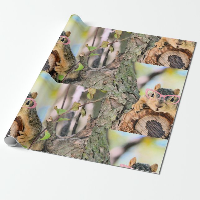 Papel De Regalo ardilla de moda (Desenrollado)