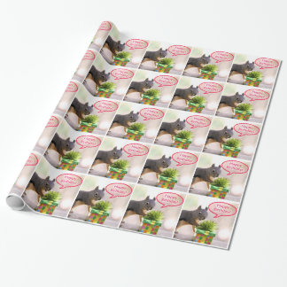 Papel De Regalo Ardilla del feliz cumpleaños