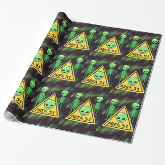 Papel De Regalo Área 51 Aliens Roswell Nuevo México OVNI