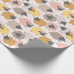 Papel De Regalo Arena fina de oveja beige en crema