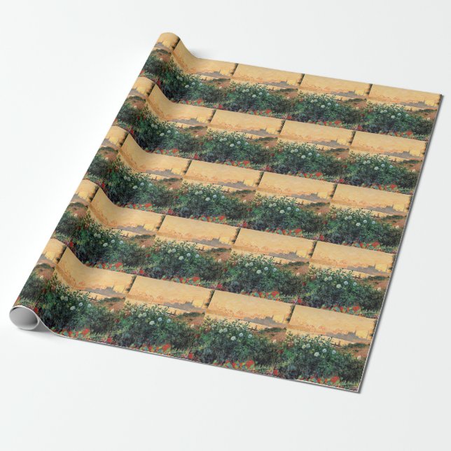 Papel De Regalo Argenteuil, Flowers by the Riverbank, (Desenrollado)
