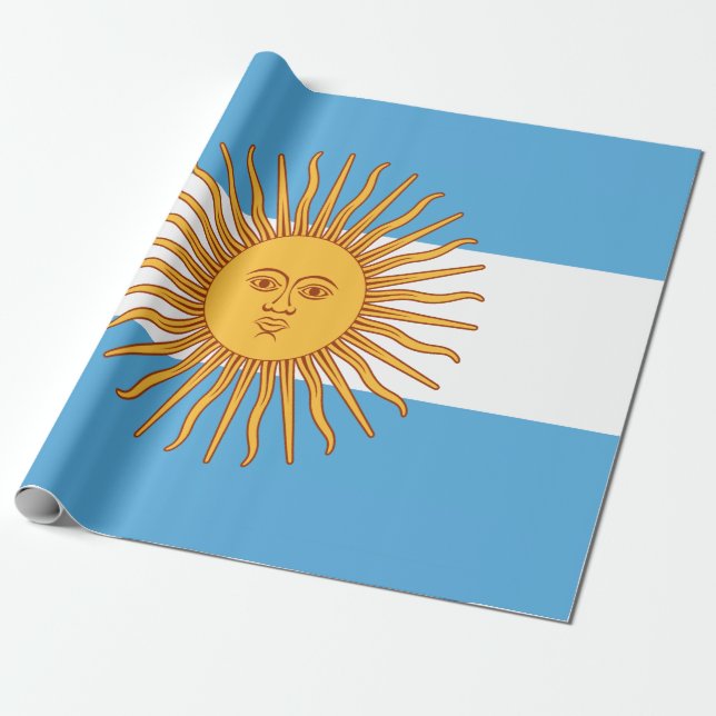 Papel De Regalo Argentina (Desenrollado)