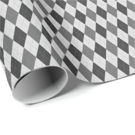 Papel de regalo Argyle tonos grises
