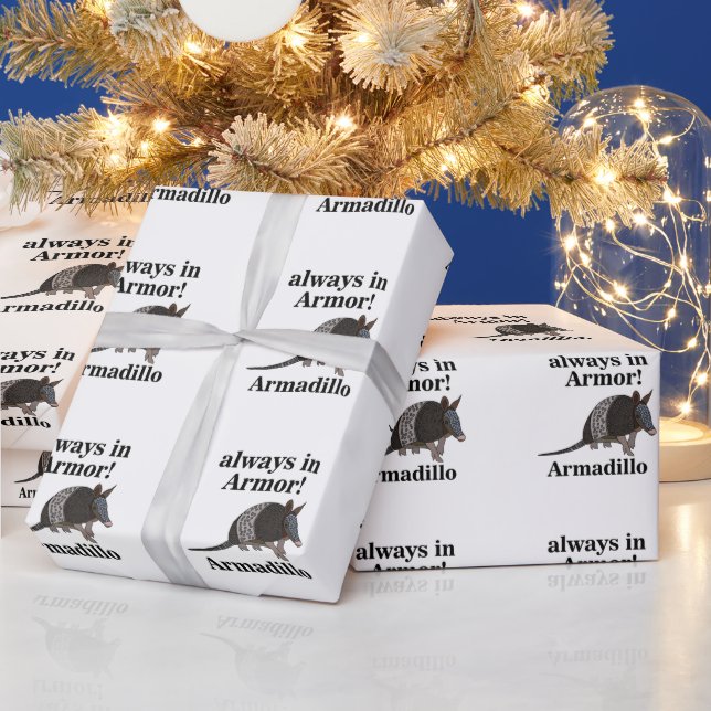 Papel De Regalo Armadillo Animal Divertido  (Vacaciones)