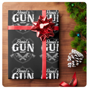 Papel De Regalo Armería de armas de fuego de revólveres antiguos p