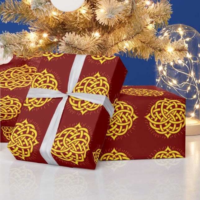 Papel De Regalo Armonía infinita: Arte de símbolo sagrado de Manda (Vacaciones)