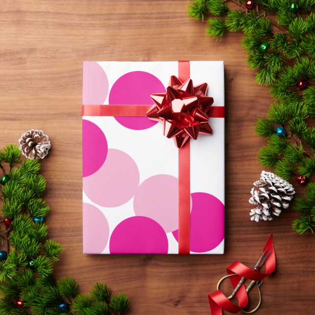 Papel De Regalo Armoniosa fusión rosa (Regalo de vacaciones)