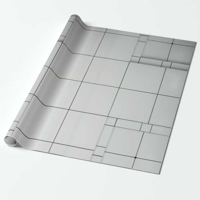 Papel De Regalo Arquitectura abstracta contemporánea (Desenrollado)