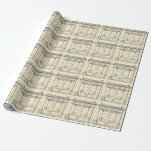 Papel De Regalo Arquitectura de época, pórtico romano con columnas
