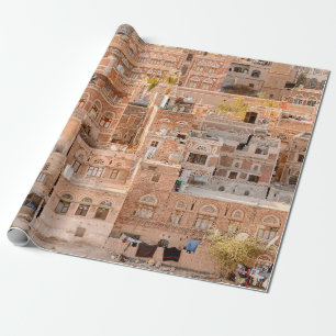 Papel De Regalo Arquitectura del casco antiguo de Saná, Yemen. UNE
