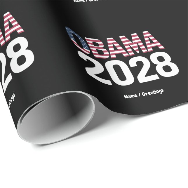 Papel De Regalo Arreglemos esto, Obama para la presidencia de 2028 (Esquina del rollo)