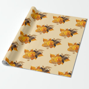 Papel De Regalo Arreglo de flores amarillas