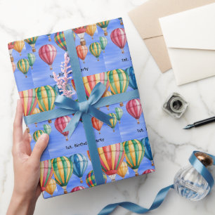 Papel De Regalo Arriba Arriba y Alegría Fiesta de Cumpleaños númer
