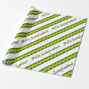 Papel De Regalo arriba de los cumpleanos del feliz