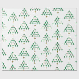 Papel De Regalo Arriba y lejos árbol de Navidad