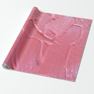 Papel De Regalo Arroyo de pintura húmeda rosa
