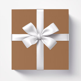 Papel De Regalo Arroz marrón de color sólido