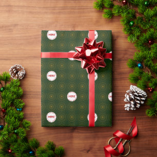 Papel De Regalo Art Deco Crear Navidades de fotos o logotipos Pers