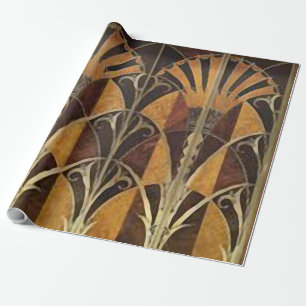 PAPEL DE REGALO ART DECO FANS MARQUETRY
