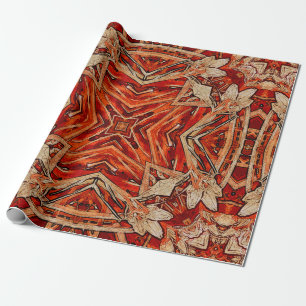 Papel De Regalo Art nouveau colorido ornamental vintage patrón en