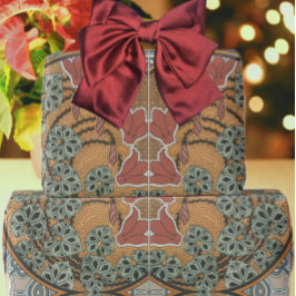 Papel De Regalo Art nouveau Cyclamen floral Eugene Grasset elegant