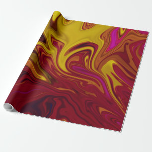 Papel De Regalo Arte abstracto colorido y moderno   lona de aceite