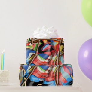 Papel De Regalo arte abstracto con cuerda