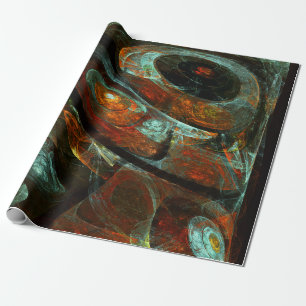 Papel De Regalo Arte abstracto de división de tiempo