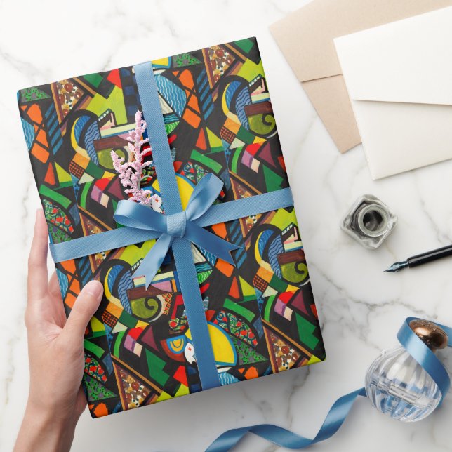 Papel De Regalo Arte abstracto de época por Henry Lyman Sayen (Regalar)