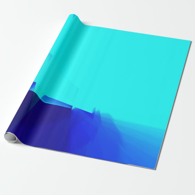 Papel De Regalo arte abstracto de textura azul cielo púrpura (Desenrollado)