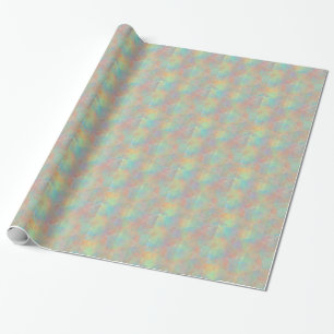 Papel De Regalo Arte abstracto en acuarela con colores pastel