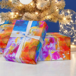 papel de regalo arte abstracto en color