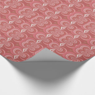 Papel De Regalo Arte abstracto fractal rojo