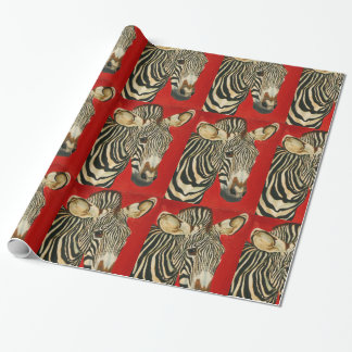 Papel De Regalo Arte africano del animal del parque zoológico de