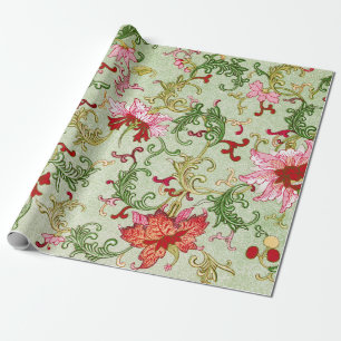 Papel De Regalo Arte Antiguo Chinoiserie Floral Chino Art Nouveau