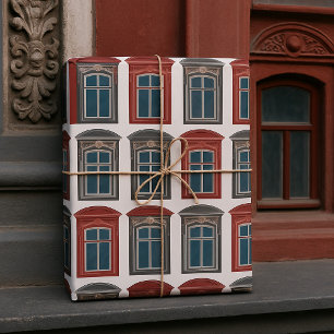 Papel De Regalo Arte arquitectónico de la ventana europea
