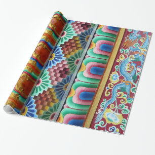Papel De Regalo Arte asiático colorido