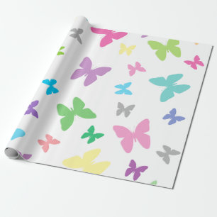 Papel De Regalo Arte colorido de mariposa