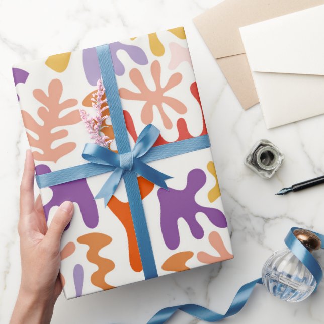 Papel De Regalo Arte colorido inspirado en Matisse (Regalar)