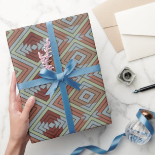 Papel De Regalo Arte con patrón de estilo indio americano del suro