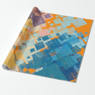 Papel De Regalo Arte contemporáneo. Textura colorida. Arte moderno
